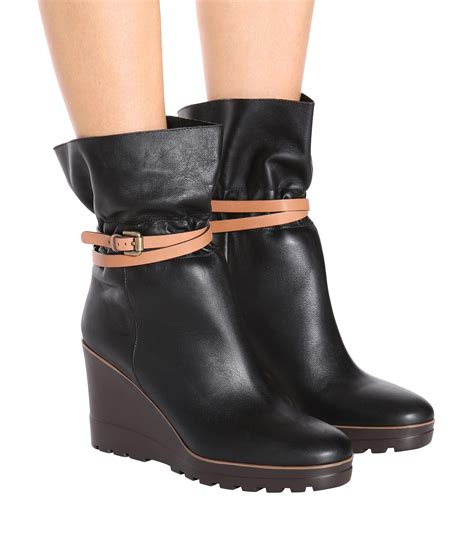 see by chloe wedge boots